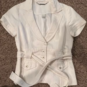 White Short Sleeved Jacket